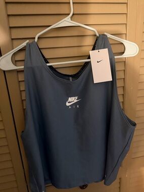 Nike Women's Slate Blue Athletic Tank Top
